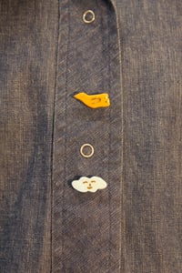 Image 3 of Orange Bird Brooch