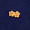 Cheeky Blossom Twin Brooch 