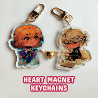 Image 1 of [PRE-ORDER] HEART MAGNET HAIKAVEH KEYCHAINS