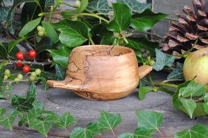Image of beech quaich VI - tasse à whisky en hêtre VI