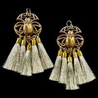 Image 2 of INSECTORUM x TASSLE Earring - Grey or Silver.