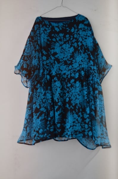 Image of Silk chiffon oversized dress