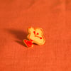 Lucky Flower Brooch (Red)
