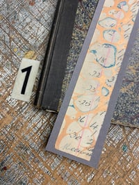 Image 4 of Vintage Ledger hand marbled bookmarks (see drop-down to make selection)