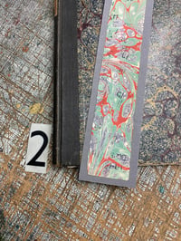 Image 6 of Vintage Ledger hand marbled bookmarks (see drop-down to make selection)