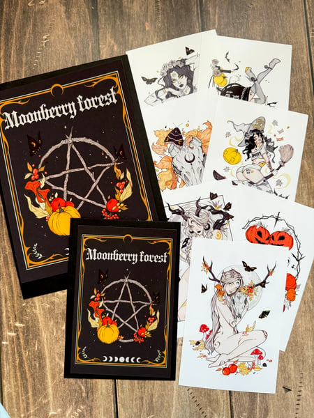 Image of Moonberry forest mini prints pack 