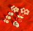 Happy Chappy flower earring (Red) Image 3