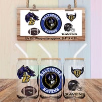 Double Sided Uv Dtf Wrap Baltimore Ravens Football FB88