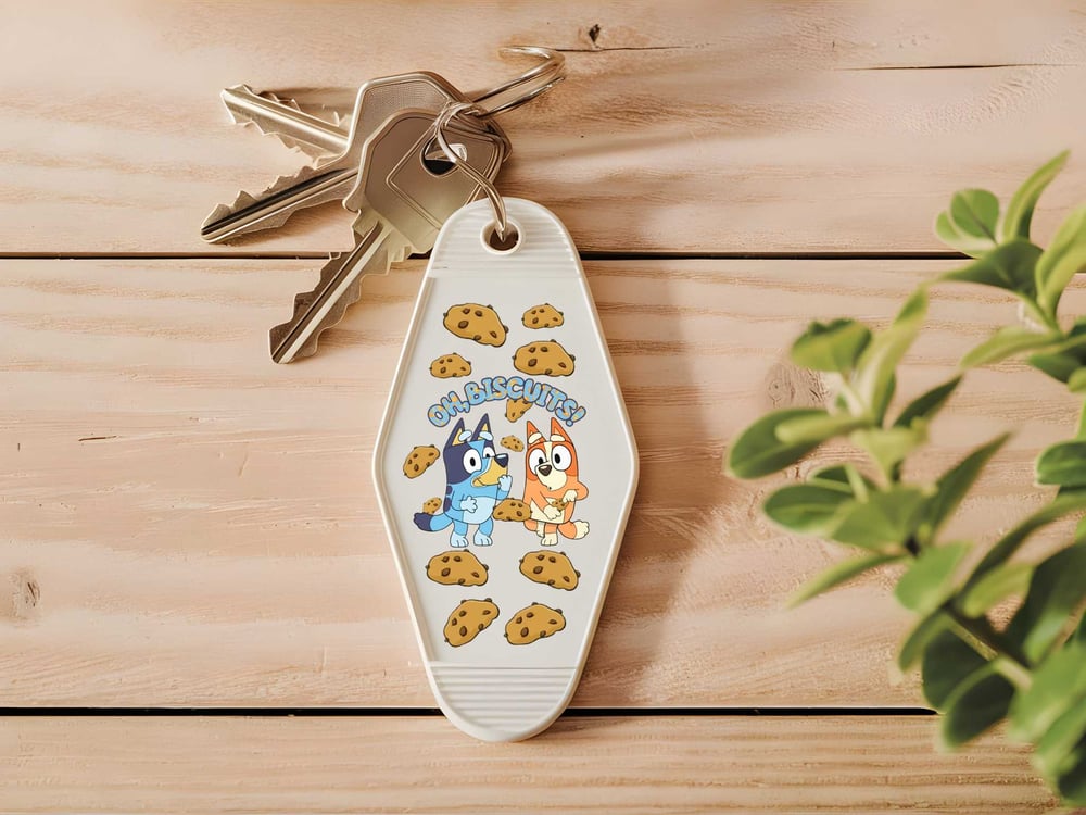 Image of Cartoon Character Motel Keychain Decals Choice of 15 Designs