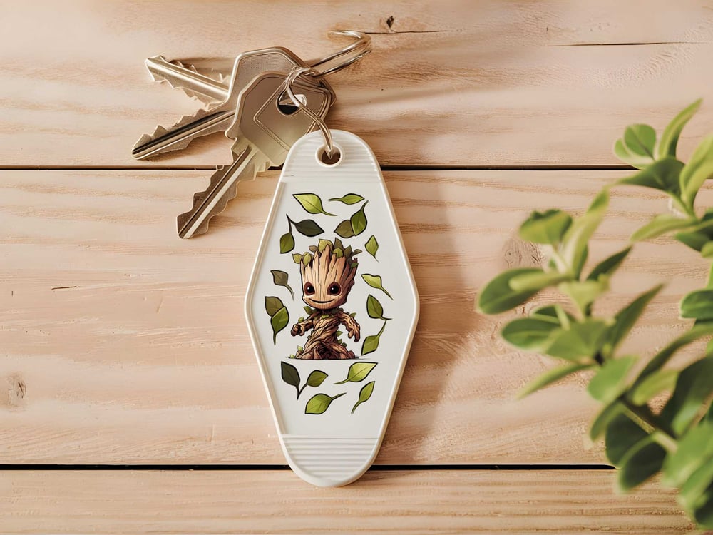 Image of Cartoon Character Motel Keychain Decals Choice of 15 Designs