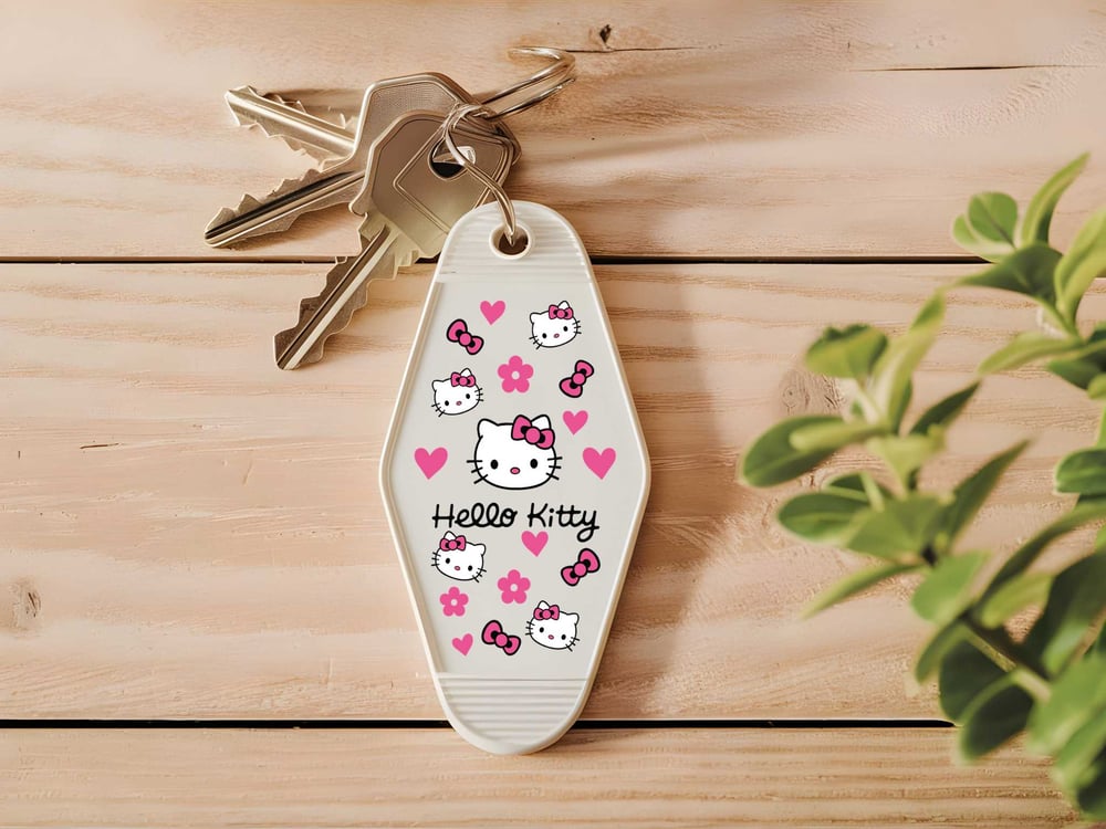 Image of Cartoon Character Motel Keychain Decals Choice of 15 Designs