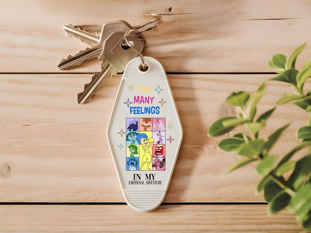 Image of Cartoon Character Motel Keychain Decals Choice of 15 Designs