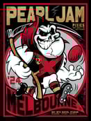 Image of PEARL JAM  - MELBOURNE '24 - REAPER X FOOTY MASCOT gig poster