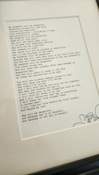 Image 3 of Any Poem/Prose (Framed)