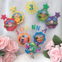 Image 15 of Personalised Teletubbies Cake Topper, Personalised Teletubbies Centrepiece 