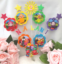 Image 16 of Personalised Teletubbies Cake Topper, Personalised Teletubbies Centrepiece 