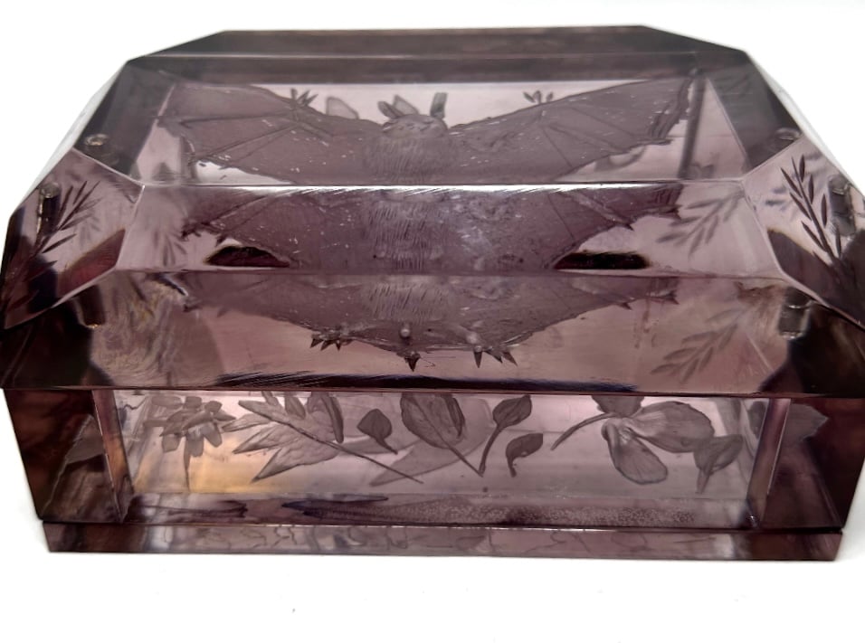 Image of Lucite Bat Desk Box