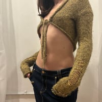 Image 1 of miss 60 micro crop cardigan 