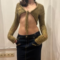Image 3 of miss 60 micro crop cardigan 