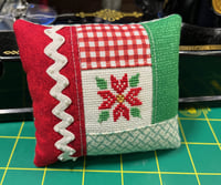 Image 1 of Christmas Pincushion w/ White Rick Rack