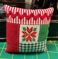 Image 1 of Christmas Pincushion with Red Rick Rack