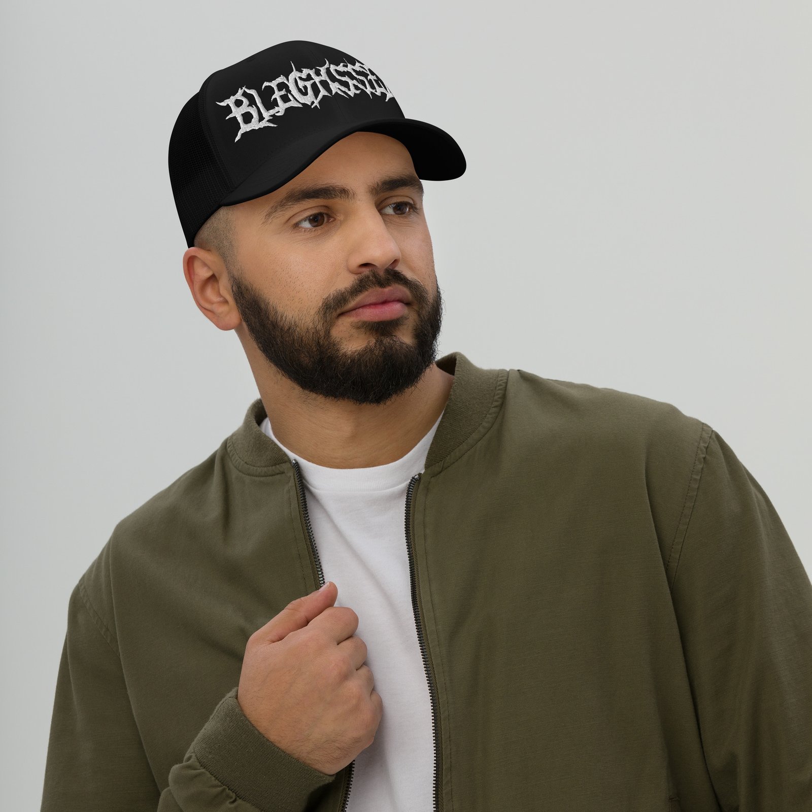 SNAPBACK BLEGHSSED DEATHCORE TRUCKER HAT | Ohrion Apparel