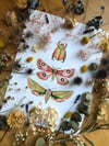 Pink and green insect trio