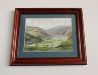 Image 1 of Vintage Lake District Watercolour Painting, Borrowdale Cumbria by A. J. Potter, Small Art, Framed 