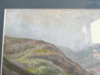 Image 4 of Vintage Lake District Watercolour Painting, Borrowdale Cumbria by A. J. Potter, Small Art, Framed 