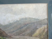 Image 5 of Vintage Lake District Watercolour Painting, Borrowdale Cumbria by A. J. Potter, Small Art, Framed 