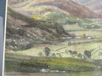 Image 6 of Vintage Lake District Watercolour Painting, Borrowdale Cumbria by A. J. Potter, Small Art, Framed 