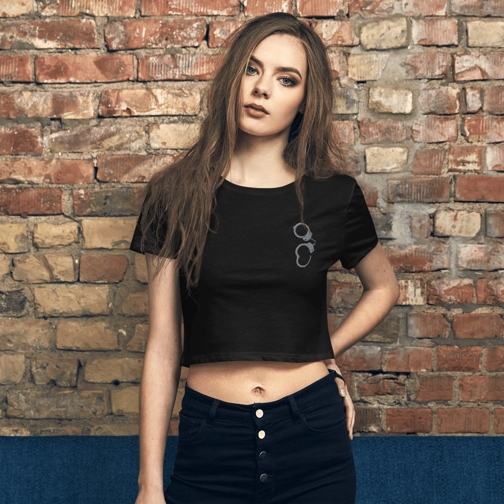 Image of Handcuff Embroidered Crop Top  