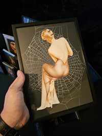 Image 1 of  VINTAGE PINUP COLLECTION - with real preserved spider web - Back profile - Erotica