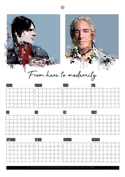 Image of Paul Weller A3 Calendar Print