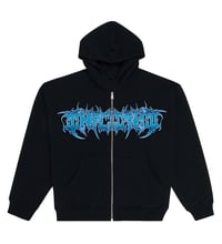 Blue "Essential" Zip Up Hoodie