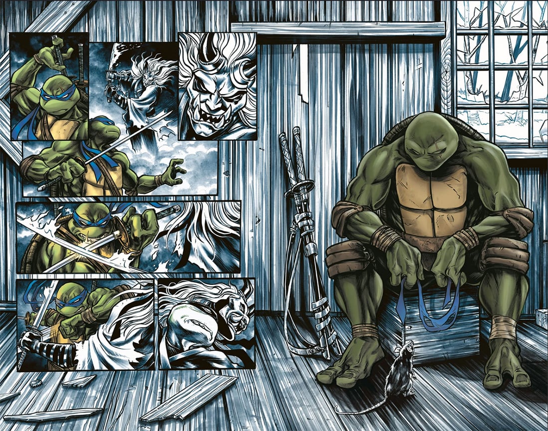 TMNT# 3 Original Wrap-Around Cover Art! | Mike Rooth