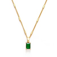 Image 2 of Holiday "Emerald" Necklace