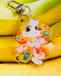 Image 1 of Banana Bunny - Acrylic Keychain