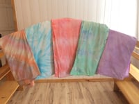 Image 2 of Cotton tie dye fabric / Handmade / for playstands / Natural colours / Waldorf soft pastel colours