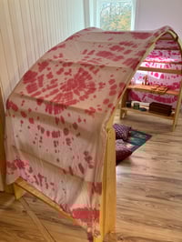 Image 5 of Cotton tie dye fabric / Handmade / for playstands / Natural colours / Waldorf soft pastel colours