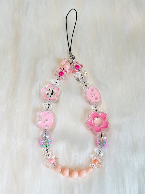 Image of Cute pink phone charm