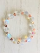 Image 2 of Synthetic Opal Beaded Stretch Bracelet With Multi Mix Metal Daisy’s