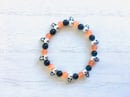 Image 2 of Beaded Skull Stretch Bracelet