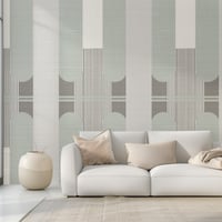 Image 1 of  Green Geometric Art Deco  Wallpaper