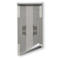 Image 4 of Gray Geometric Art Deco Wallpaper