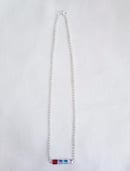Image 3 of Silver Plated Rectangle Crystal Birthstone Necklace
