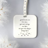 Image 2 of Good Friends/Families Ceramic Tag