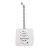 Image 1 of Good Friends/Families Ceramic Tag