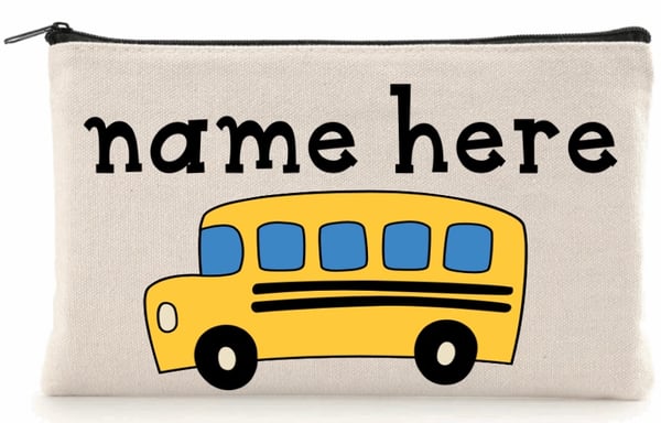 Image of Personalized name zipper pouch 