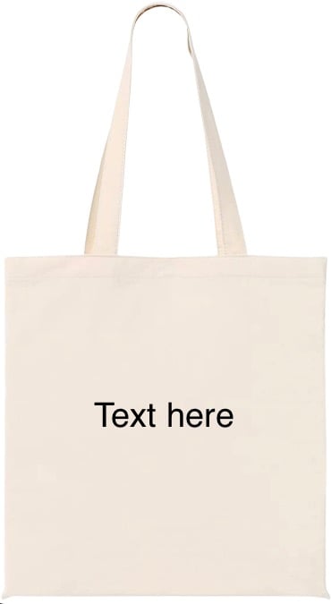 Image of Personalized Canvas tote bag 